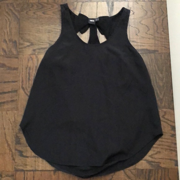 3for$30| ASOS lace tie back black top XS-S - Picture 4 of 4